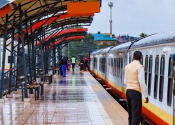 A view of the Nairobi Central Station, Nairobi Terminus Link Train. PHOTO/Kenya Railways