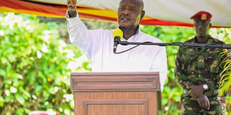 Uganda's President Yoweri Museveni during the African Inter-Parliamentary Conference on May 4, 2024. PHOTO/ State House Uganda.