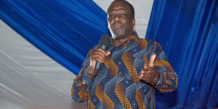 Raila Former Kakamega Governor Wycliffe Oparanya during the event held in Suna East, Migori Conty on May 18, 2024. PHOTO/ODM.