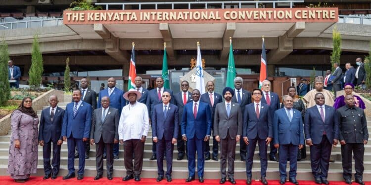 African Heads of States at the World Bank IDA African Heads of State Summit held at KICC in Nairobi on April 29,2024. Photo/PCS