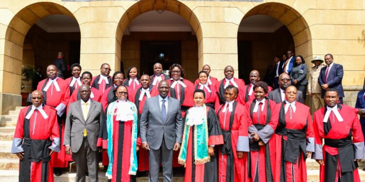 President William Ruto and Judiciary top leadership led by Chief Justice Marth Koome
