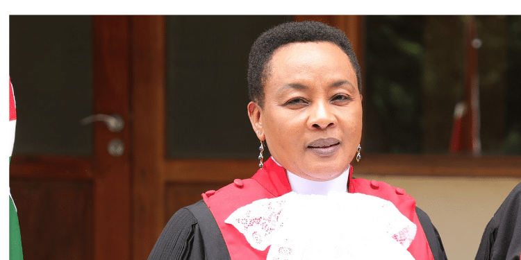 Deputy Chief Justice (DCJ) of the Supreme Court of Kenya, Philomena Mbete Mwilu. PhotoCourtesy