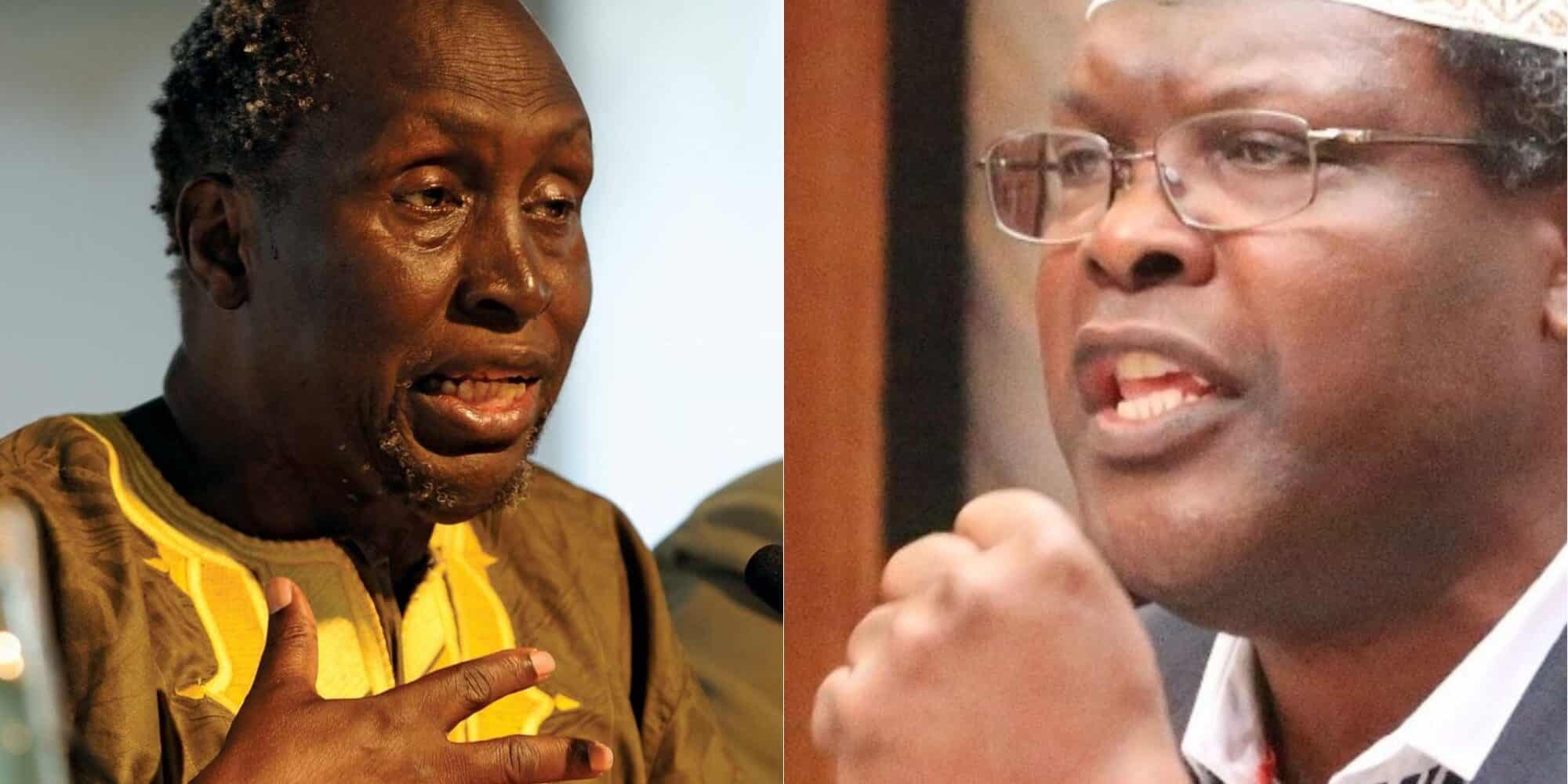 Miguna Accuses Ngugi wa Thiong'o of Hypocrisy