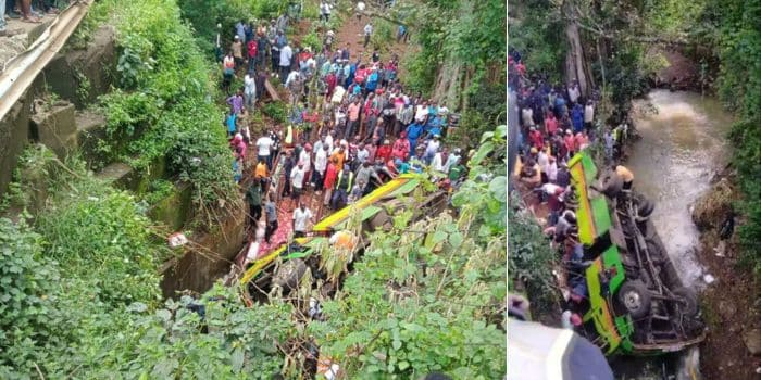 Bus from Ongata Rongai plunges into river Mbagathi