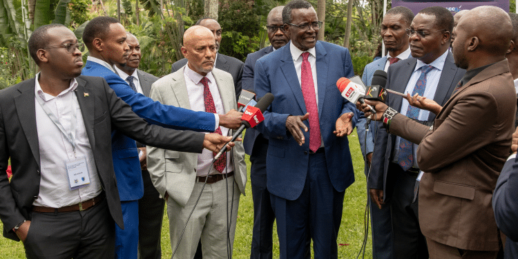 Chief Justice Emeritus David Maraga and Ethics and Anti-Corruption Commission (EACC) CEO Twalib Mbarak
