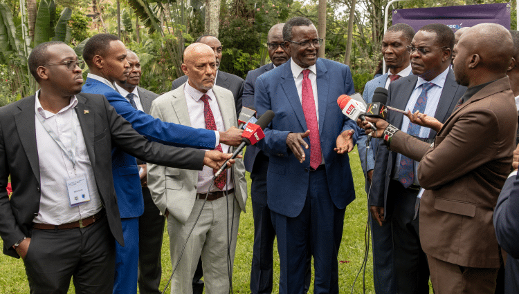 Chief Justice Emeritus David Maraga and Ethics and Anti-Corruption Commission (EACC) CEO Twalib Mbarak