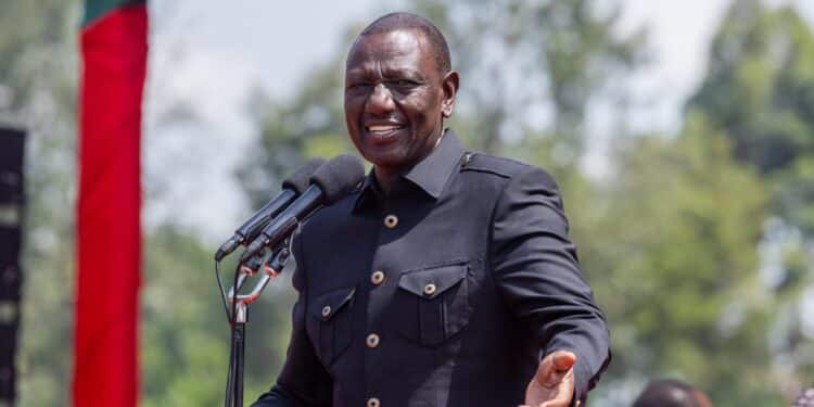 President William Ruto speaking in Interdenominational church service at Amutala Stadium in Kimilili, Bungoma County on June 2,2024. PHOTO/PCS.