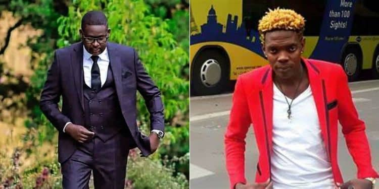 A collage ofChurchill and the late Fred Omondi.Photo/Courtesy.