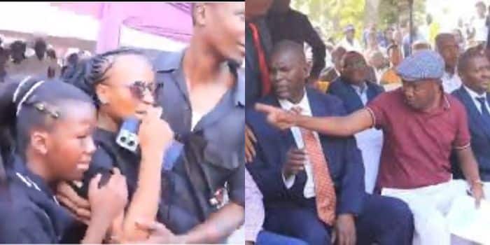 Chaos at a funeral