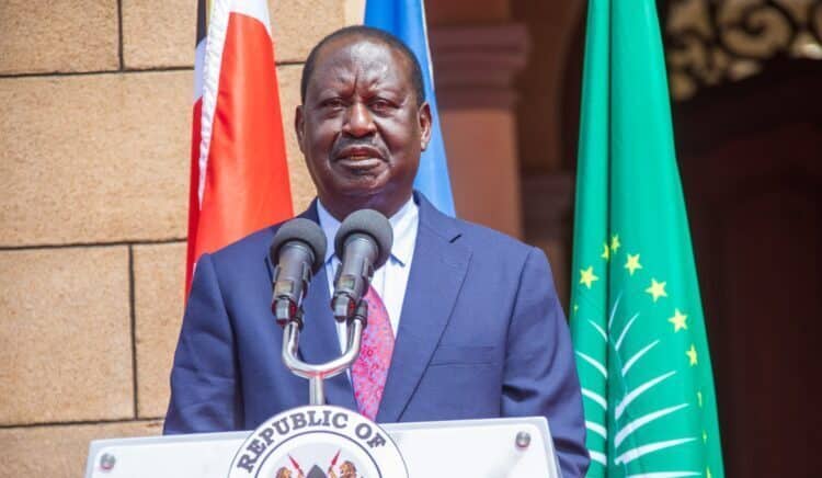 Azimio Coalition leader Raila Odinga ODM