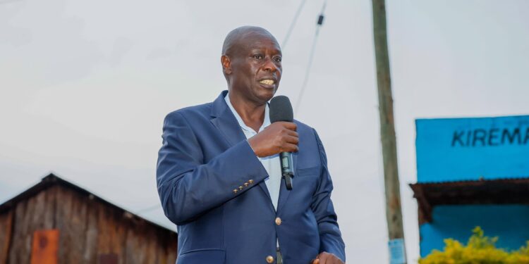 DP Rigathi Gachagua speaking in Nyeri County on June 5, 2024. PHOTO/DPCS.