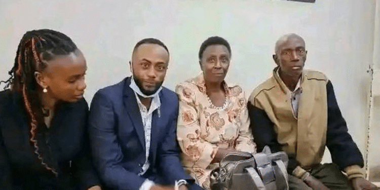 Jane Irungu (L),Jowie Irungu, their mother and Father Julius Irungu. PHOTO/ Courtesy