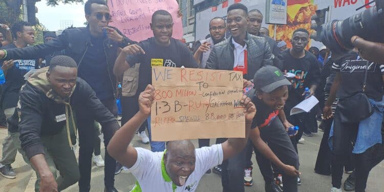 Gen Zs protestors in Nairobi. PHOTO/ Courtesy