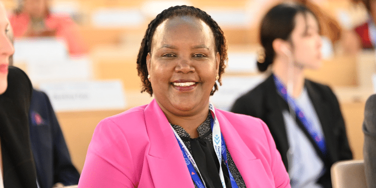 Cabinet Secretary, Ministry Of Labour And Social Protection, Florence Bore. Photo/Courtesy