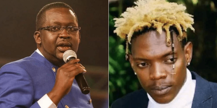 Side to side photo of Churchill Ndambuki and the late Fred Omondi. Photo/Courtesy
