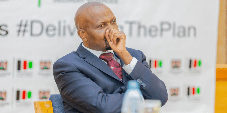 Public Service CS Moses Kuria. Ruto