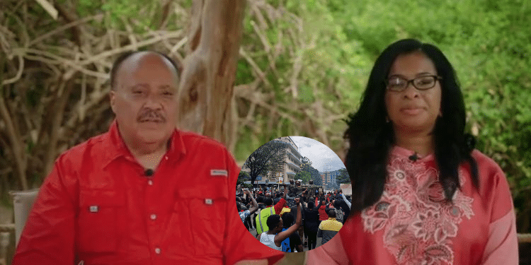 Martin Luther King III, the son of the late Martin Luther King Jr., with his wife Andrea Waters King. Photo/Esther Passaris.