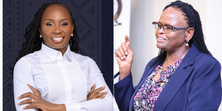 LSK President, Faith Odhiambo and CJ Martha Koome. PHOTO/Courtesy