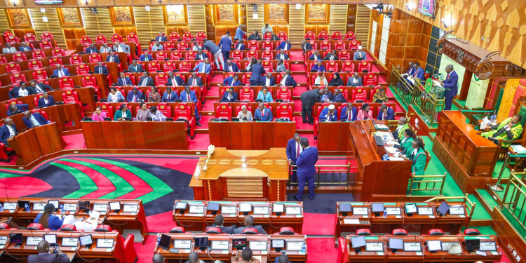 The National Assembly members during the reading of the 2024/2025 Budget. PHOTO/ National Assembly