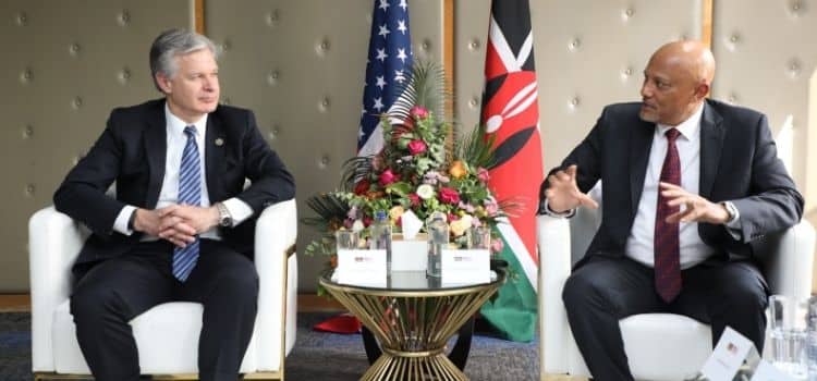 FBI Boss Meets Top Govt Officials During Trip to Kenya