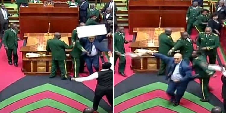 Finance Bill: MP Protesting in Parliament is Whisked Away