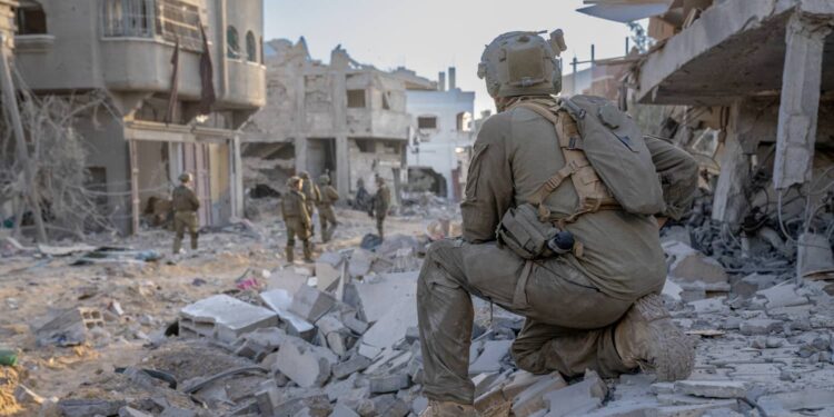 Israeli soldiers operate inside the Gaza Strip, November 2023. Photo credit: Israeli Defense Forces/Handout via REUTERS.