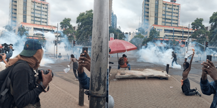 A collage of photos taken during the anti-Finance Bill 2024 protests.
