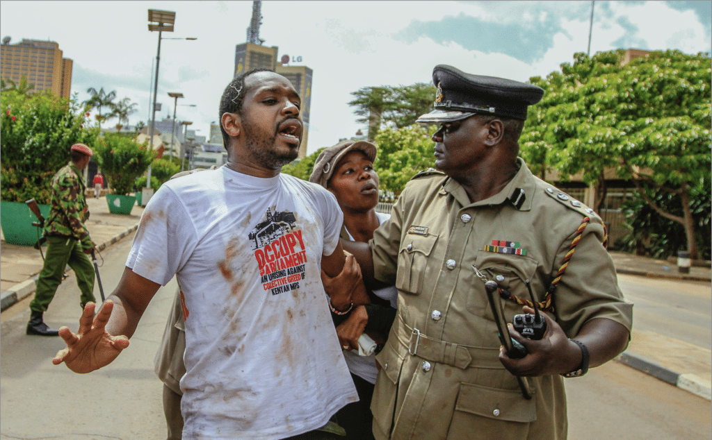 Boniface Mwangi with hanifa fARSAFI