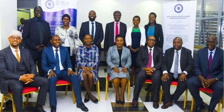 Govt Warns Hospitals Against Detaining Bodies In New Advisory Kmpdc Board Members Pose For A Photo. Photo/X