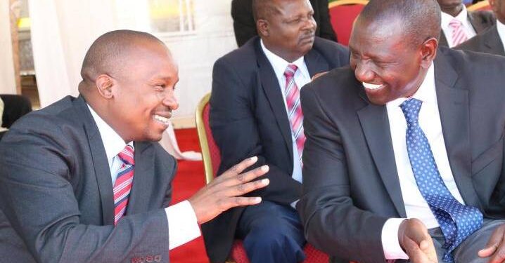 A Photo Of Cs Defence Nominee Kithure Kindiki And President William Ruto. Photo/ Courtesy