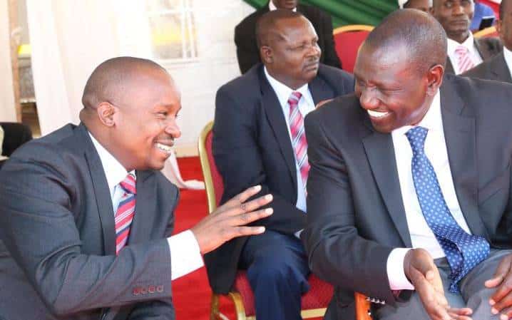A photo of CS Defence Nominee Kithure Kindiki and President William Ruto. PHOTO/ Courtesy