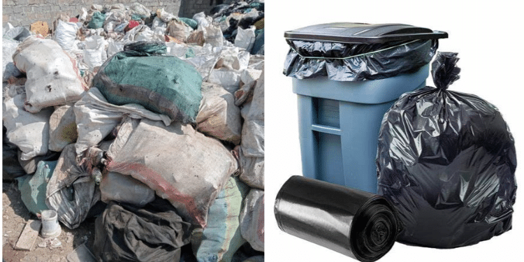 A photo of plastic garbage bags used in storing litters. PHOTO/ Courtesy