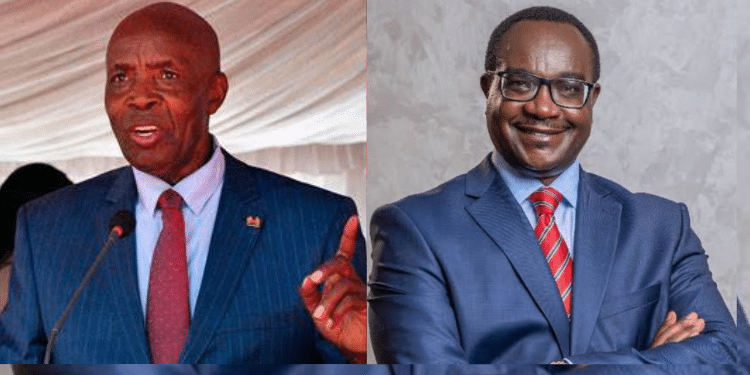 A collage of former Education CS Ezekiel Machogu and Nominated Education CS Julius Migosi. PHOTO/ Courtesy