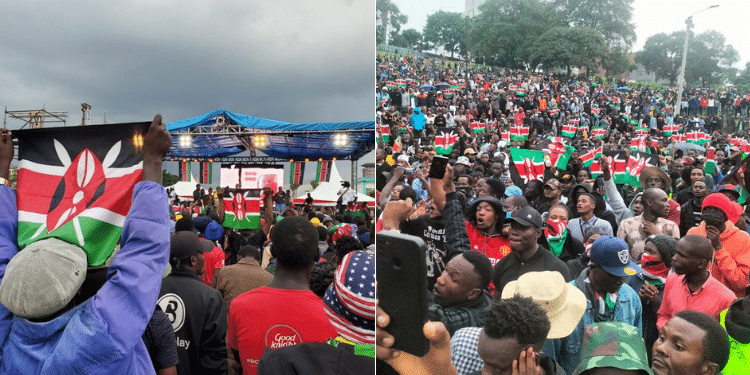Kenyans attending a memorial concert at Uhuru Park Gardenes on July 8. photo/ UGC