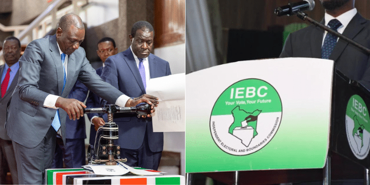 President Ruto during signing of IEBC Amendment Bill, 2024 into law. Photo/Ruto(X)
