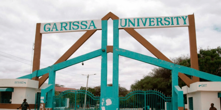 A photo of the Garissa University entrance.