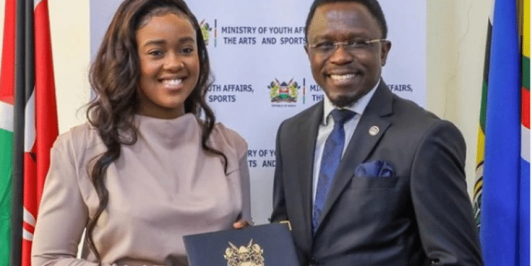 Azziad Nasenya and CS Ababu Namwamba