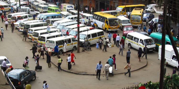 Matatus in Nairobi CBD. PHOTO/Courtesy.