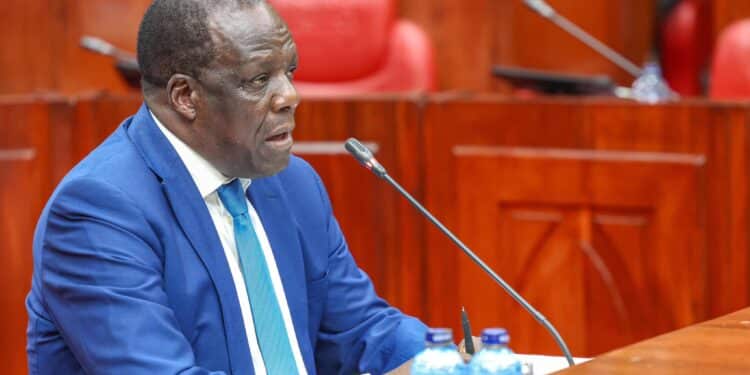 CS nominee for Cooperatives and MSME Development Wycliffe Oparanya appearing before the vetting Commitee. PHOTO/National Assembly.