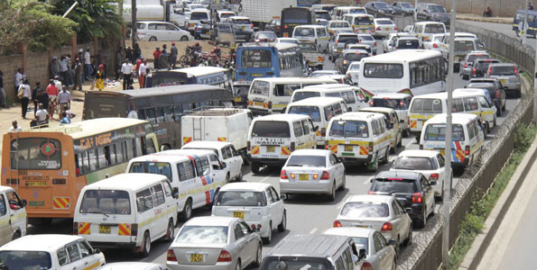 Traffic jam in Nairobi. PHOTO/Insurance Brokers.