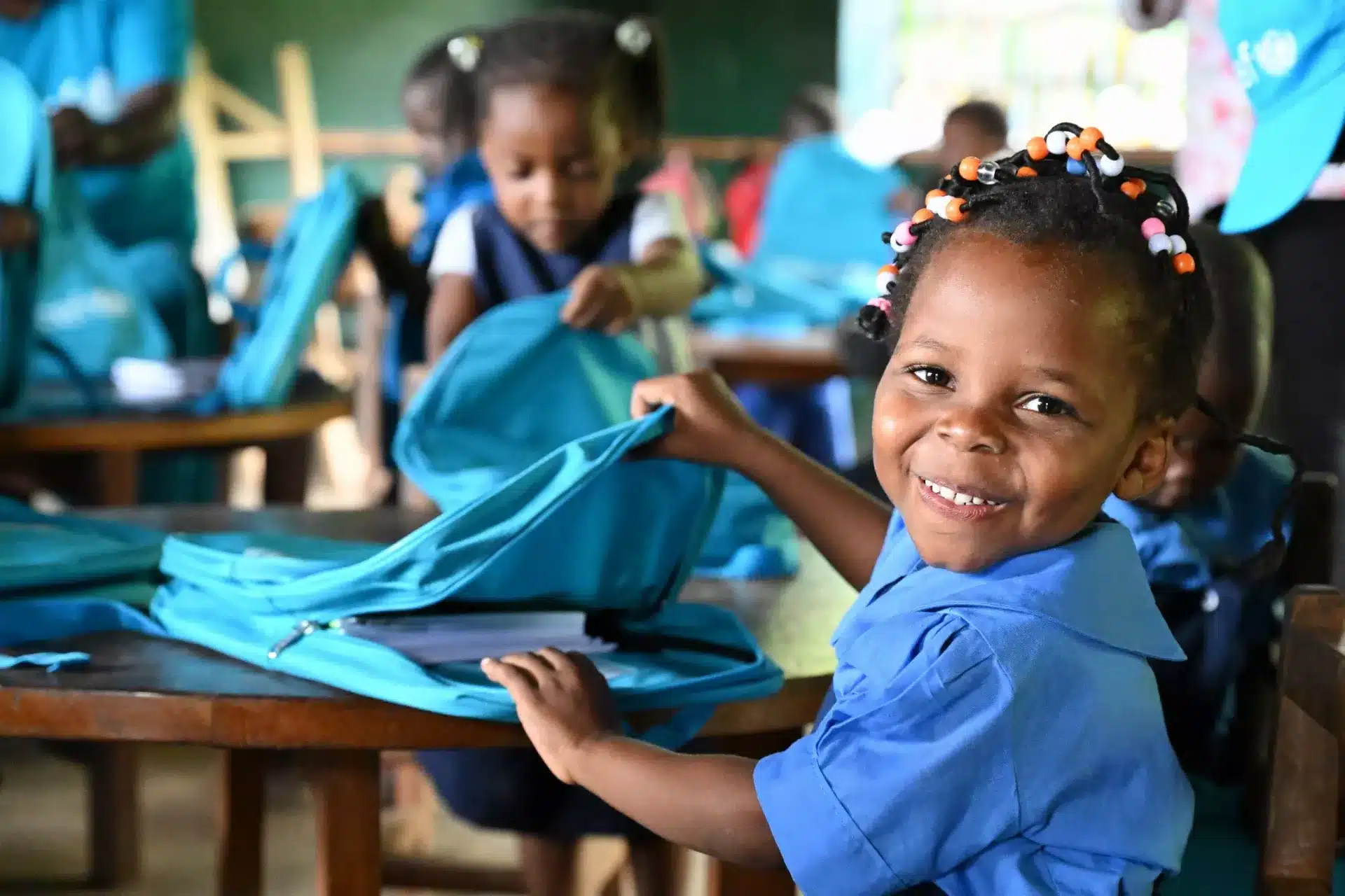 Child in class. PHOTO/UNICEF/Frank Dejongh