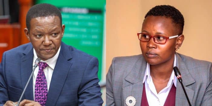 Alfred Mutua and Judy Jepchirchir