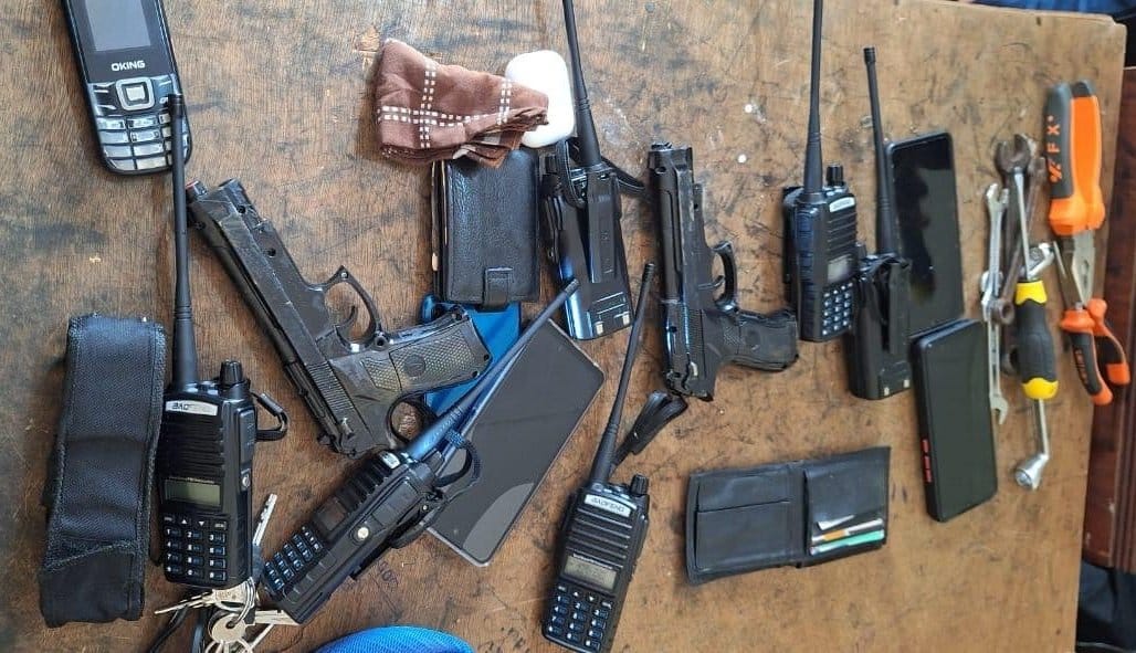 A photo of items police recovered from the suspects. PHOTO/KPS.