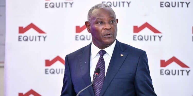 Equity Group Managing Director and CEO, Dr. James Mwangi releasing the Group’s half year report on August 12, 2024. PHOTO/Equity Bank X.