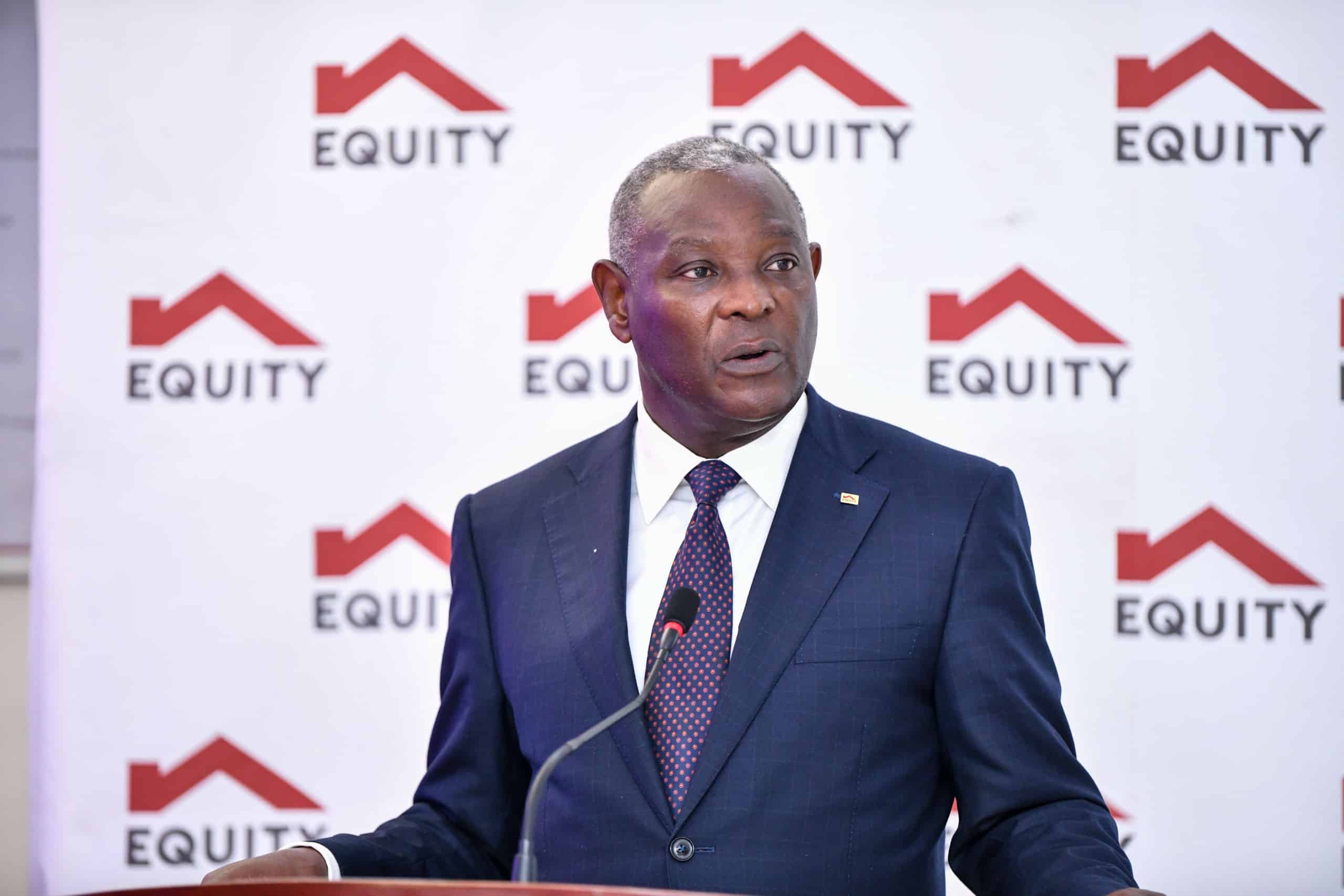 Equity Group Managing Director and CEO, Dr. James Mwangi releasing the Group’s half year report on August 12, 2024. PHOTO/Equity Bank X.