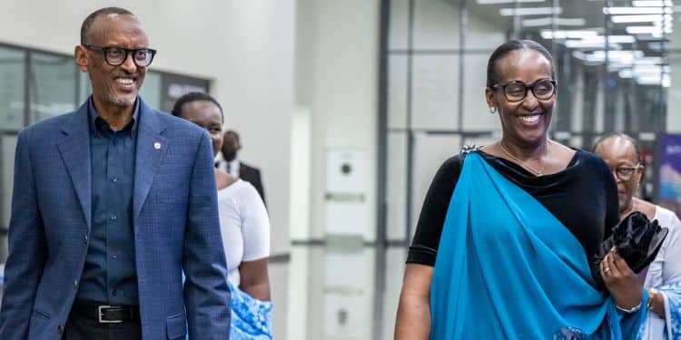 Rwanda President and his wife
