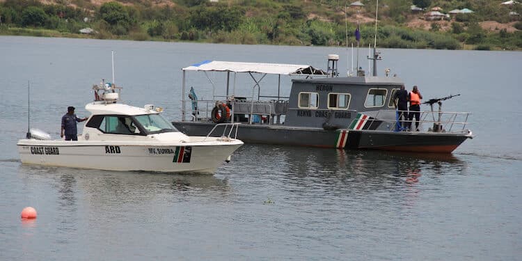 KCGS Rescues Four Officers After Lake Victoria Boat Incident