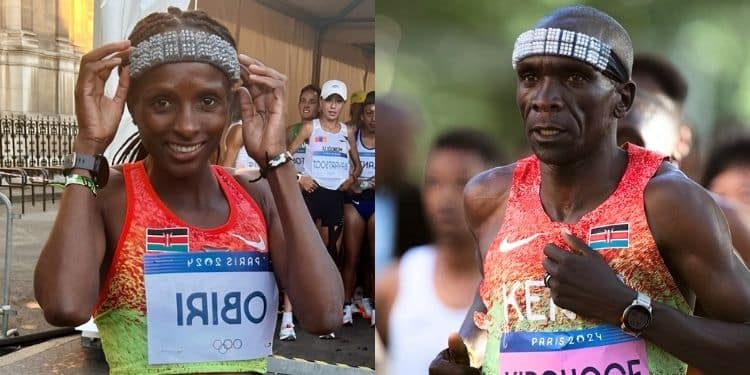 Kipchoge and Hellen Obiri.
