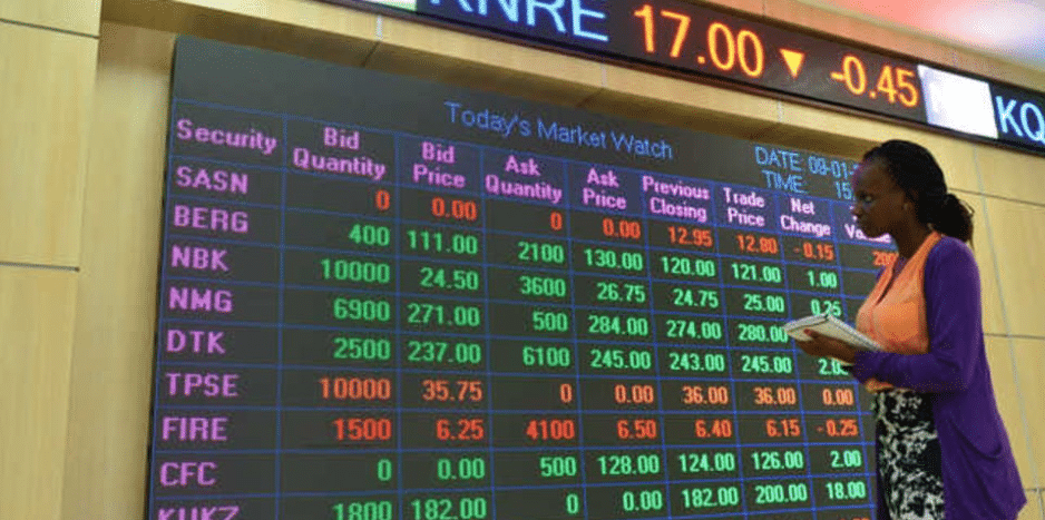 An NSE staff monitors trading. PHOTO/ Courtesy