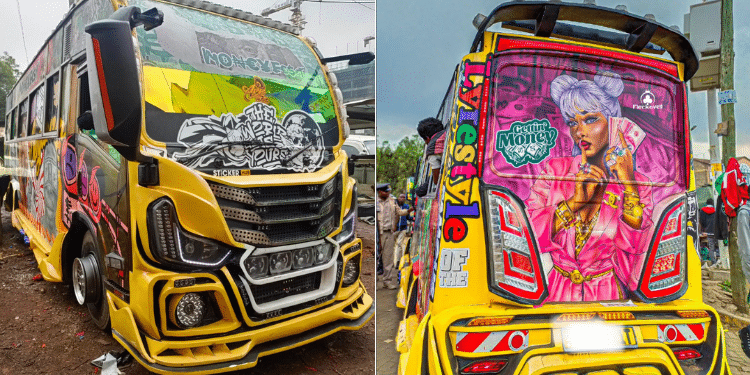 A side to side photo of Money Fest bus body. Photo/ Matwana